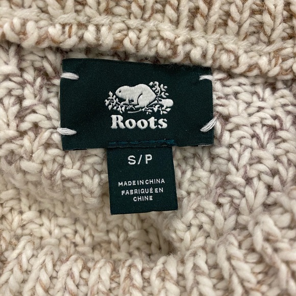 Roots Ombré Cable Knit Sweater in Cream/Brown - Picture 3 of 4